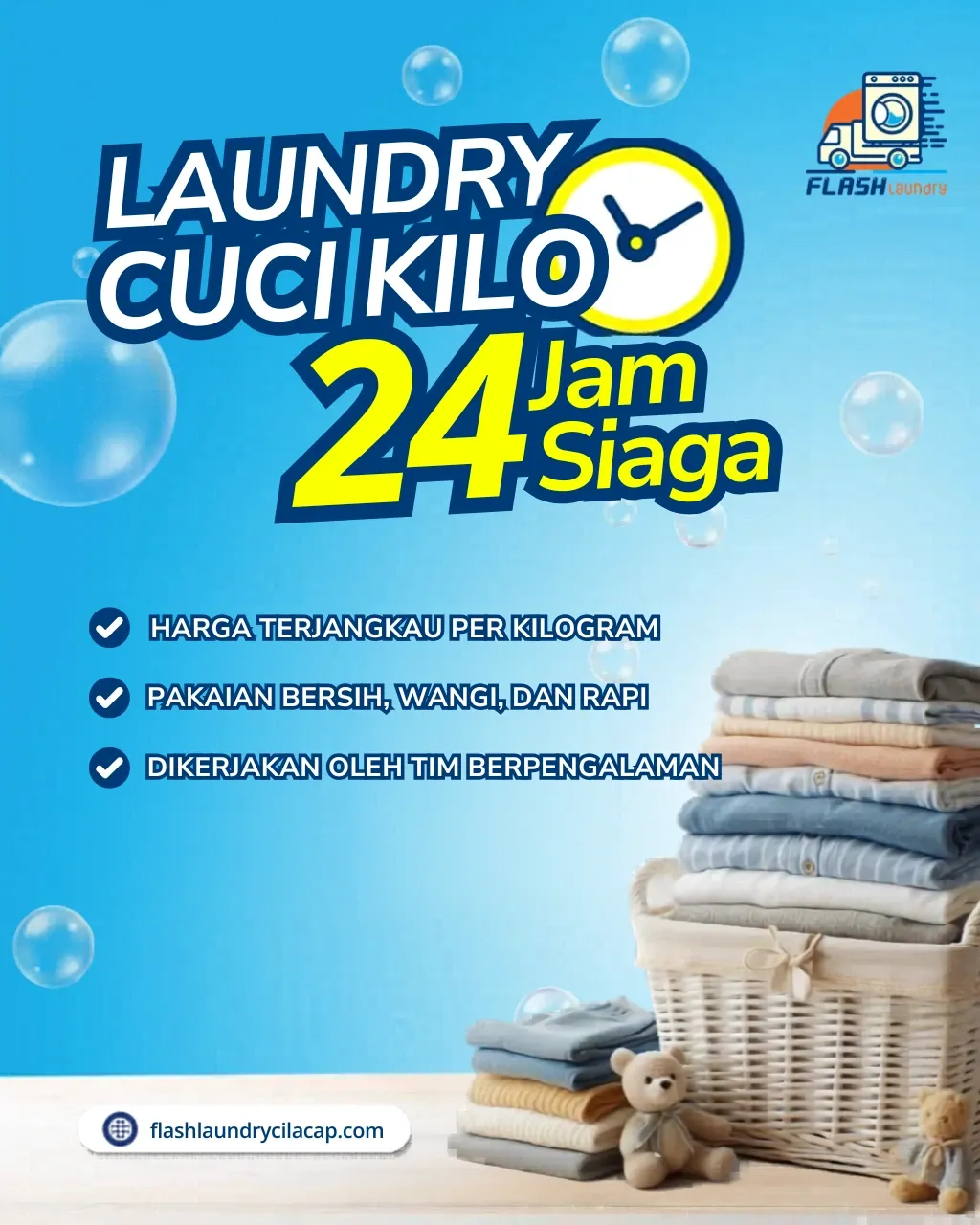 Laundry Qu: Solusi Cuci Cepat untuk Warga Cilacap